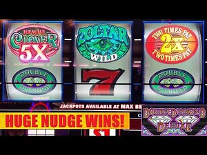 Double Diamond Deluxe was on fire! BIG WINS! Top Notch Clover + 2x 3x 4x 5x Times Pay + Zoltar slots