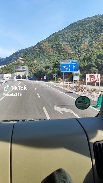 Scenic Drive on a Highway: First-Person View