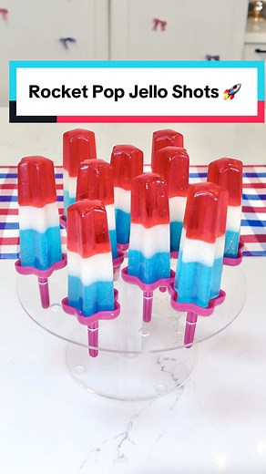 Delicious Boozy Rocket Pop Jell-O Shots Recipe
