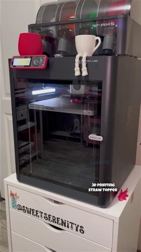 3D Printing ASMR 🫶🏽 Butterfly Straw Topper 🦋 #strawtopper #3dprinter #3dprinting #coffeetumbler