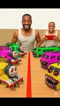 Thomas train vs Choo Choo charlie train in indian bike driving 3d #shorts #indianbikedriving3d