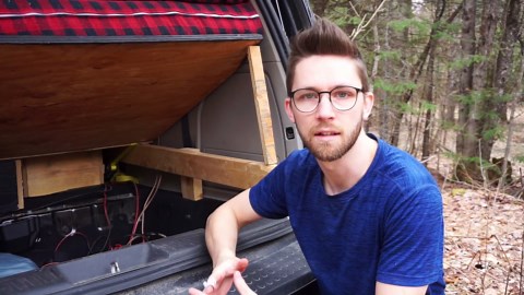 How to install a solar panel on a minivan campervan roof