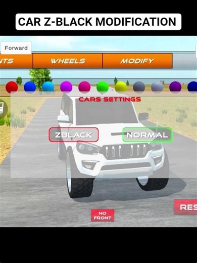 Car Z-black Modification Add In Indian Desi Life Simulator 3D New Update#tractorgame #gaming #shorts
