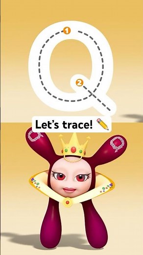 Fun Letter Tracing Song Q R S T 🎶✨ #abcs #toddlerlearning