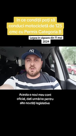 Conduci Motocicleta de 125cmc cu Permis Categoria B? Noutăți Legisltative!