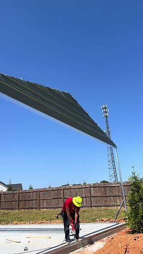 Watch our expert installer in action! 🛠️⚙️ Secure your dreams with Muscle Steel Structures metal building kits – precision delivered, professionally installed. In this step of the install, our installer is drilling for the concrete wedge anchors: the foundation of strength and durability. 🔩💪 #BuildingWithMuscleSteel #StrengthInEveryStructure #MetalBuildingKits #ConcreteConstruction #MidwestBuilders #EastCoastContractors #SteelStructures #BuildWithStrength #ConstructionInnovators #MidwestConst