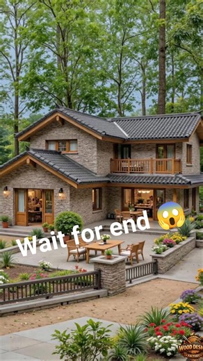 Luxury Forest House Design 🌿 | Modern Wooden Home in Nature | time lapse Exterior View