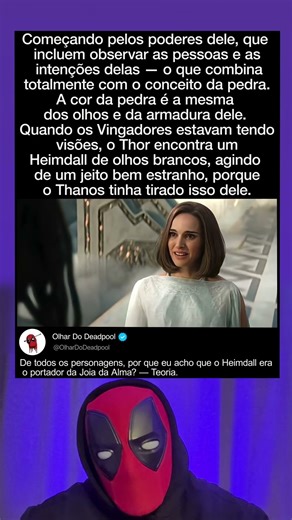 Heimdall tinha a Joia da Alma antes do Thanos?