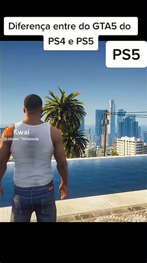 diferenças gráficas do gta 5 de ps4 vs ps5