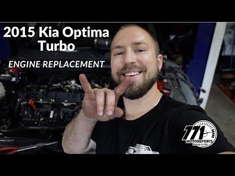 Replacing the engine in a 2015 Kia Optima SX Turbo