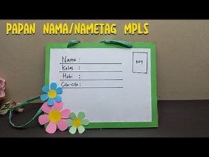 How to make MPLS nameplate | how to make MOS introduction card