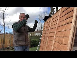 How to slot in a fence panel. Big Al’s Pro Tips.