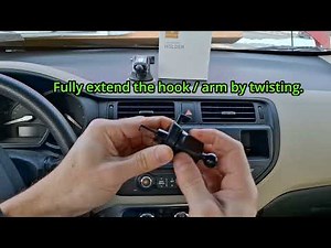 How to Install Miracase Cell Phone Holder Universal Mount for Vents, Windshield, and Dash