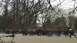 Russian football hooligans battle six weeks before World Cup