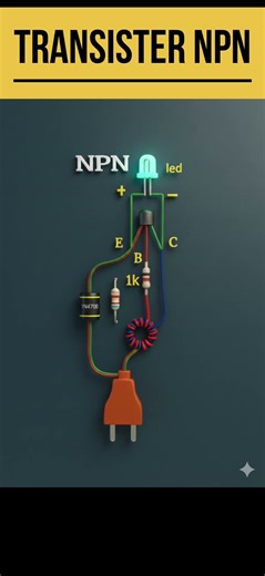 NPN Transistor Explained in 30 Seconds | NPN Working | Electronics Short