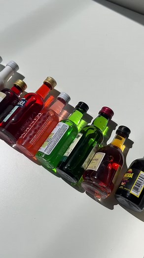 If you want to try cocktail recipes but you dont want to commit to buying a larger bottle, try a mini bottle first! Large bottles can be very expensive. Its best to try a small or mini bottle first especially if its your first time trying it. I see minis as tester before I purchase a bigger bottle. #minis #miniliquor #spirits #campari #jameson #gin #hennessey #fyp #fypシ #foryoupage #homecocktails #passionfruit #cocktailsathome #homebartender #drinks #cocktails #whiskeywednesday #drinksathome #ho