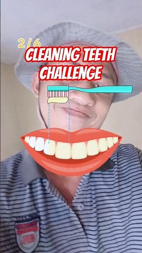 Cleaning teeth Challenge #shorts #filterchallenge #gaming