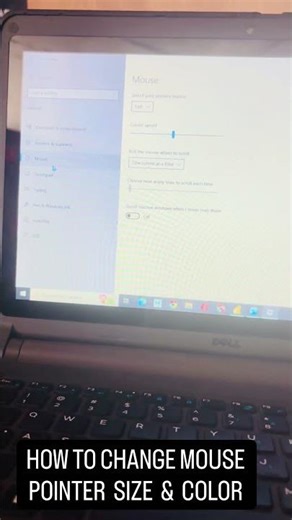 #how to change mouse pointer size & color
