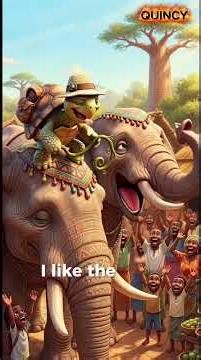 TORTOISE AND THE ELEPHANT 🐘🐢 | African Folktale Cartoon Movie | Funny Children Story