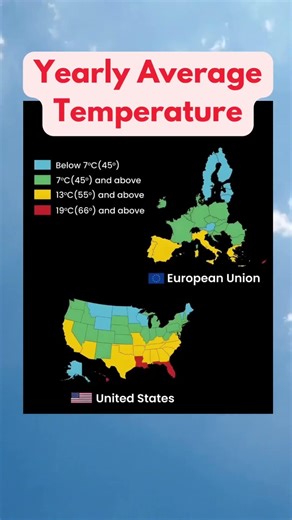 Which Is Warmer: Europe or the USA?