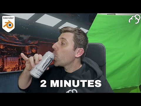 Blender VFX Green Screen how to beginner Tutorial in 2 minutes