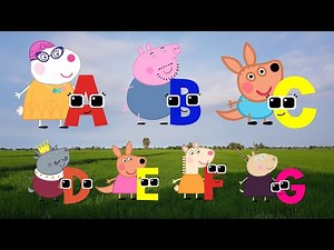 Peppa Pig + Wonderland ABC Phonics Song | A to Z Alphabet Learning for Kids!