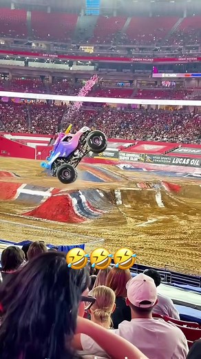 So cute 🥹 #monstertrucks #cute #small #unicorn #funny (via voyagerc13/IG)