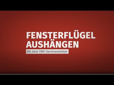 Fenster aushängen | Tutorial