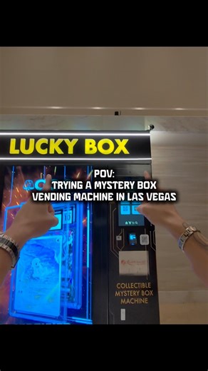 POV: TRYING A LUCKY BOX MYSTERY BOX VENDING MACHINE IN LAS VEGAS