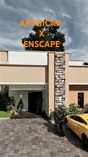 ARCHICAD X ENSCAPE RENDER #3danimation #archicad #enscape #architecturedesign