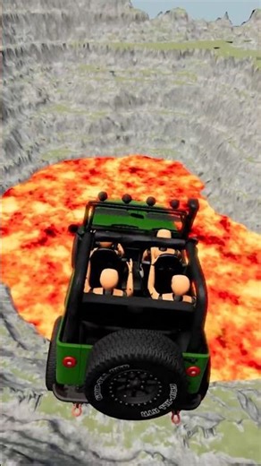 Cars vs Giant Lava Pit – BeamNG.drive #beamng #shorts #beamngdrive #automobile #usa #viral #brasil