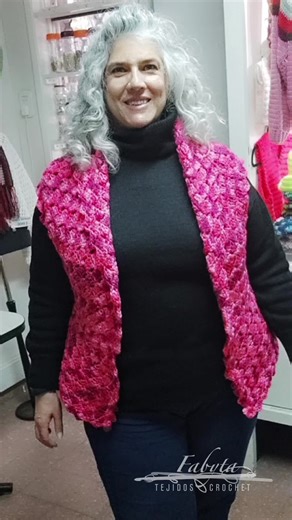 Chalecos de crochet: Tutoriales para todos los talles