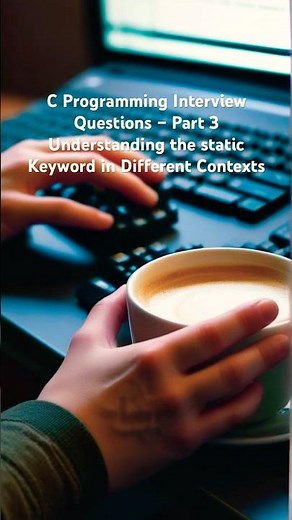 C Programming Interview Questions – Part 3 Understanding the static Keyword in Different Contexts