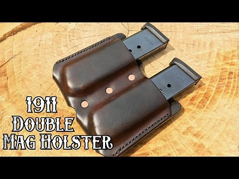 How to Make a Leather Double Magazine Belt Pouch