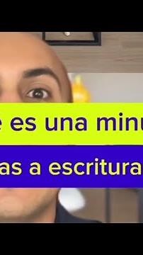 ¿Qué es una minuta de una escritura de vivienda?