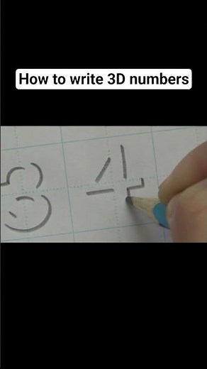 How to write 3D numbers