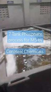 7 tank phosphate process | surface treatment chemicals| #phosphating #surfacetreatment #degreaser