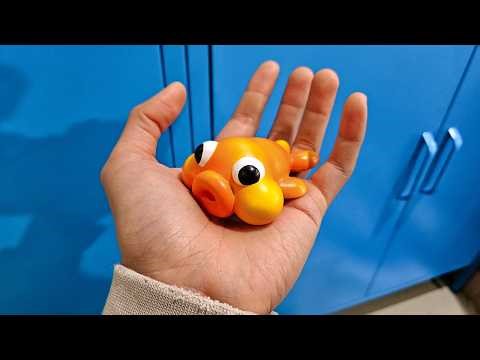 i made a fish toy with fat cheeks