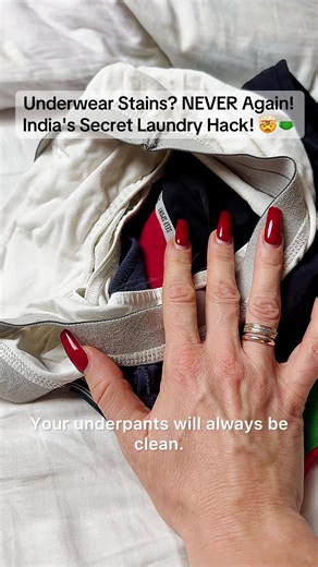 Underwear Stains? NEVER Again! India's Secret Laundry Hack! 🤯🩲✨👇 #fyp #foryoupage #laundryhacks #indiantips @dubaisheikhinya