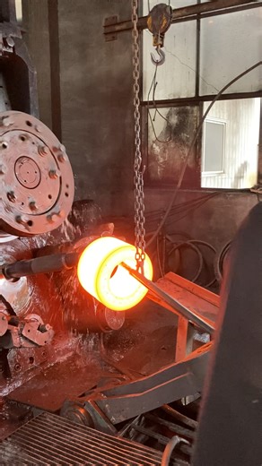 25K views · 163 reactions | Inside the factory Forging Worker Crafts Bearing Rings from Steel Billets #process #machine #iron #manufacture #forging | Inside the factory | Facebook