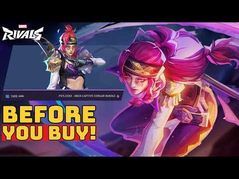 Psylocke Once-Captive Corsair Skin Showcase - Marvel Rivals | Before You Buy
