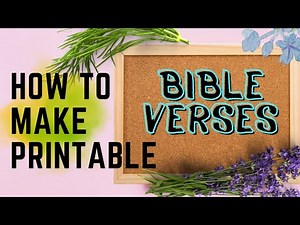HOW TO CREATE PRINTABLE AND SELLABLE BIBLE VERSES IN CANVA