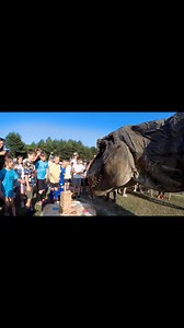 Jenga master 🤣🦖 #ciTyREX #dinozaur #show #dino #jenga Jenga Sosnowiec łączy Polska, Poland | ciTyREX