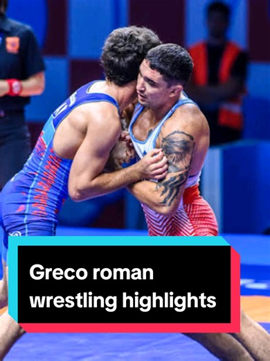 Greco roman wrestling highlights #uww #wrestling #highlights #takedown #creatorsearchinsights