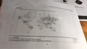 ACTIVITY 31.3 Study the map and answer the questions. (Source... | Filo