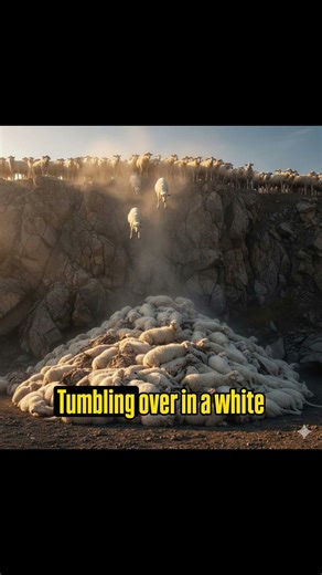 1,500 Sheep Jumped Off Cliff 😱