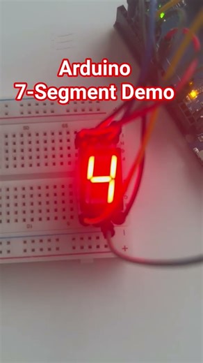 Glowing 7-Segment Counter in Action! 😎 #DIYElectronics