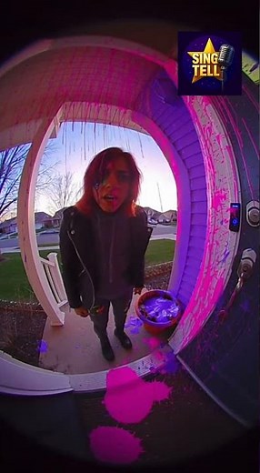 Paint-Covered “Thug” Confronts Homeowner After Prank! 😂🎨 (Caught on Ring Camera) ( P1 )