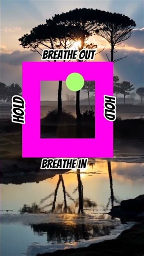 Box breathing exercise for stress relief and anxiety