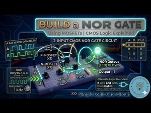 Build a NOR Gate Using MOSFETs | CMOS Logic Explained